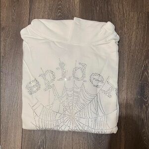 White Spiderweb Sweatshirt Hoodie